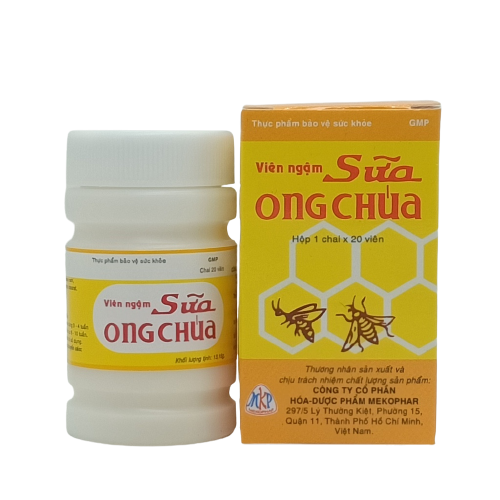 Kẹo sữa ong chúa mekophar (chai/20 viên)